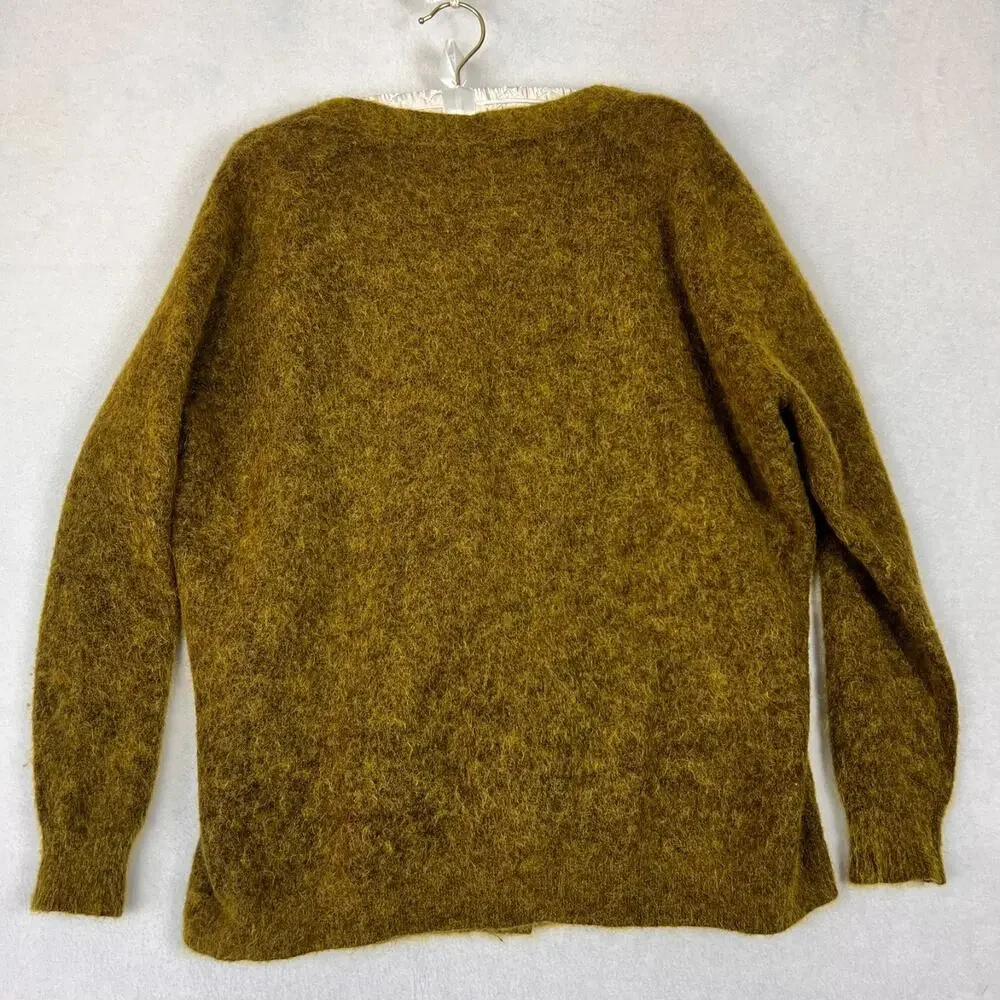 H&M Space-Dyed Mohair-Wool Blend Cardigan Sweater Women's Size M